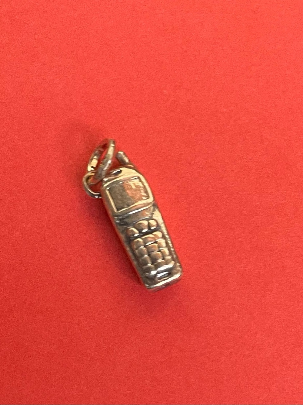 James Avery Silver Cell Phone Charm Pendant